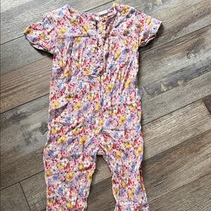 Zara Floral Kids Jumpsuit